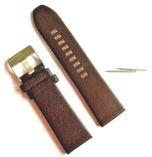 DIESEL Original Ersatzband Lederarmband DZ1206 Uhrband Braun 27 mm watch strap
