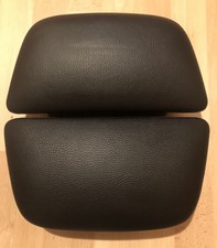 2 Schwarze Leder Polster Kopfstützen  14504B00 für Bügel  Astra G Bertone Cabrio