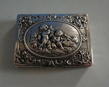 RS0421-068: Kleine Tabakdose Dose 800er Silber mit