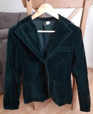 Samt Jacke grün Blazer Gr. 40