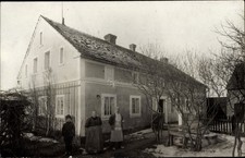 Foto Ak Waldau Bernburg an der Saale, Wohnhaus, Anwohner - 3876271