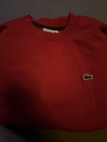 Lacoste sweatshirt rot - lacoste,