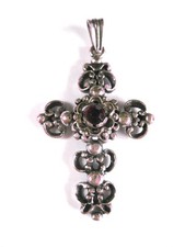 Antiker Anhänger Kreuz Silber
