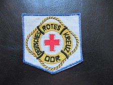 Aufnäher DRK,Deutsches Rotes Kreuz der DDR,gestickt