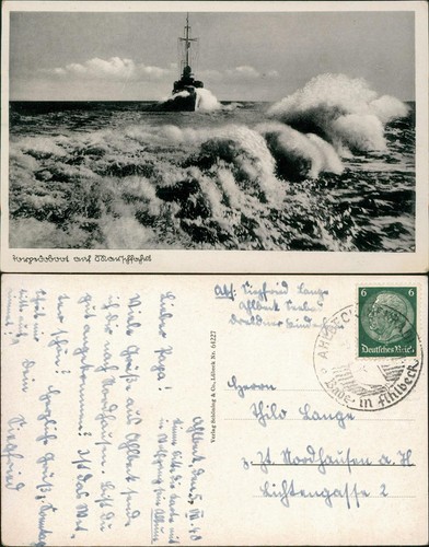 Ansichtskarte torpedoboot - ansichtskarte,