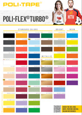 Poli Flex Turbo Flexfolie Bügelfolie (20x30cm) Textilfolie  Poli Tape(30,83€/m²)