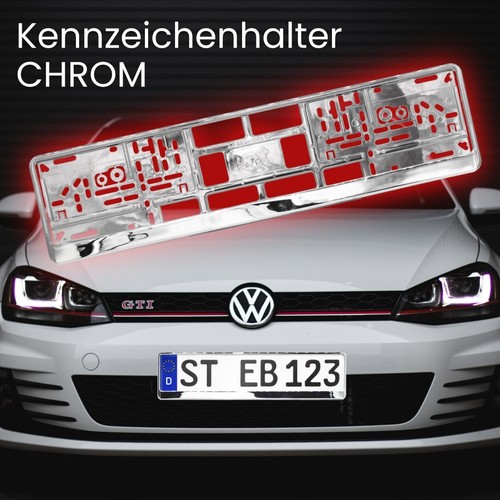 Kennzeichenhalter chrom edel - chrom, 2