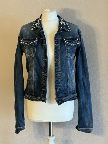 Jeansjacke mit strass neu - neu, m