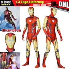 Jungen Kinder Deluxe Iron Man Kostüm Avengers Superheld Fancy Cosplay Outfit Set