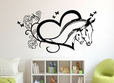 Wandtattoo Wandaufkleber Aufkleber Kinder Tattoo Pferd Horse Stute Fohlen 143