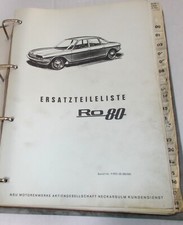 AUDI NSU RO 80 WORK SHOP PARTS