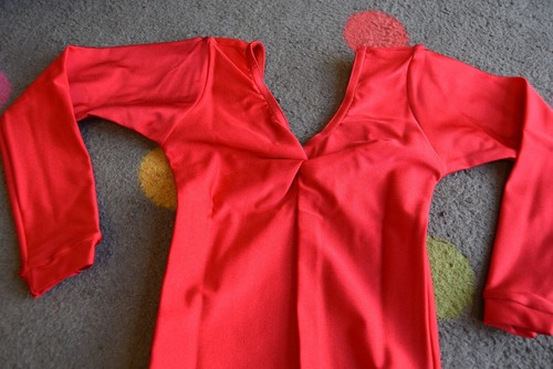 Rotes lycra gerafftes - lycra,