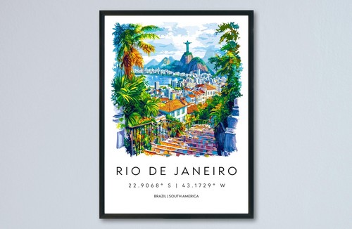 Rio janeiro watercolor - rio, de