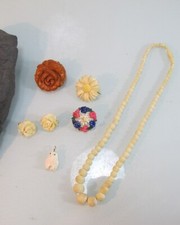 Konvolut Schmuck Bein