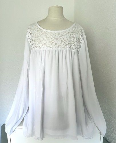 Bluse tunika weiß neu - tunika, gr