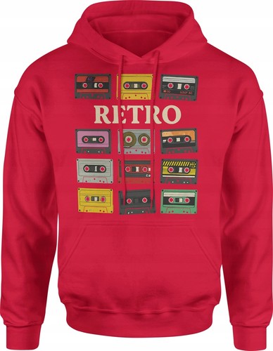 Herren retro kassetten hoodie - retro,