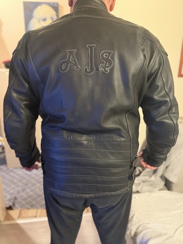 Motorradjacke s echtleder - motorradjacke, a.j.s