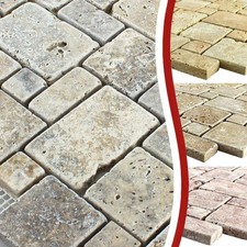 Naturstein Travertin Mosaik Fliesen Matte LaGrange Boden Wand Dusche Küche Bad