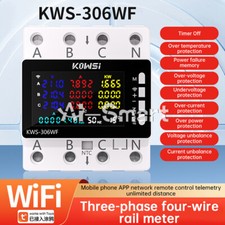 Smart Digital 3Phasen 4Wire Energiezähler Strom Volt Strom Leistungsmesser 80A