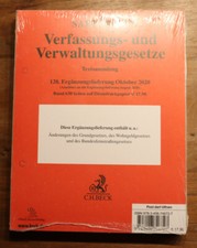 Sartorius Verfassungs- und Verwaltungsgesetze, 128. Ergänzungslieferung in OVP