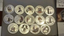 14x Silber-Gedenkprägungen