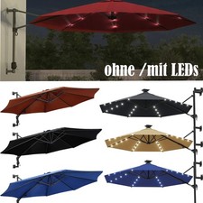 3m Wand Sonnenschirm  mit ohne
