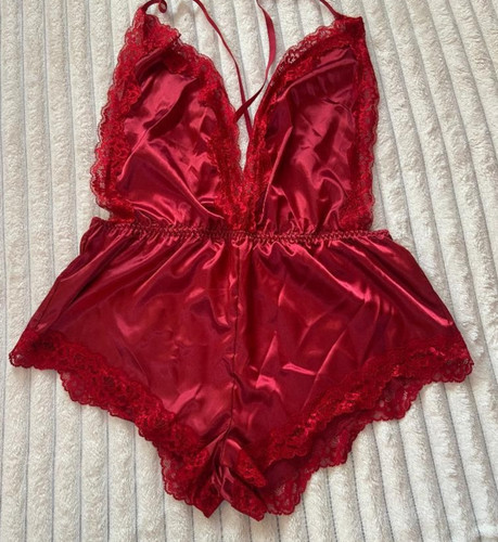 Sexy einfarbiger satin spitzen - sexy,