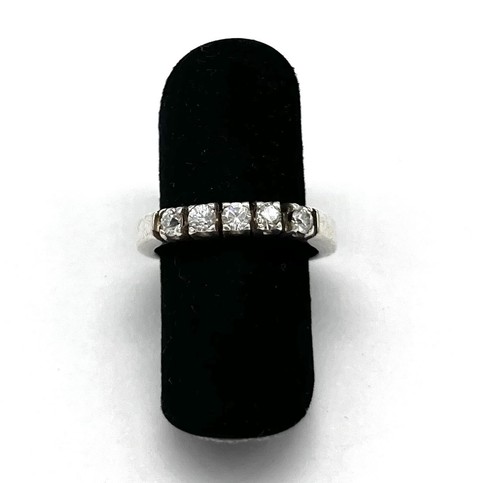 925 silberring simulierte - 925/-, silberring,