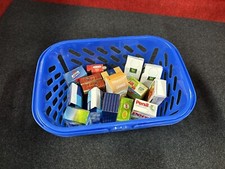 Tanner Kaufmannsladen 16x Verpackung Kaufladen Einkaufskorb Waren Spielzeug