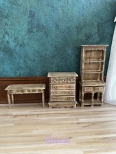 Miniatur Werkzeugtisch Puppenhaus Maßstab 1:12 Vintage Kommode Schrank Möbel