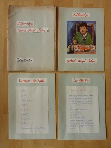 Alte mappe schule ddr - alte,