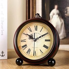 Wecker Tischuhr Nostalgie Antik Vintage Retro Metall Standuhr Uhr