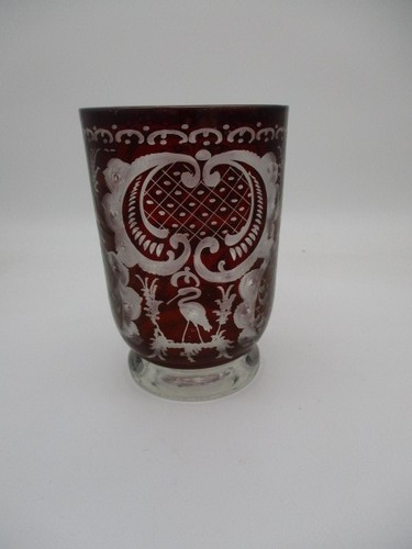 Böhmisches glas rubinrot - glas,