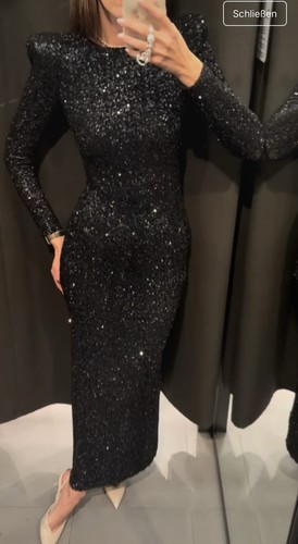 Zara kleid paillettenkleid - kleid,