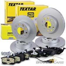TEXTAR BREMSSCHEIBEN +BELÄGE VORNE+HINTEN FÜR AUDI A3 SEAT LEON SKODA VW GOLF 6