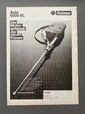 Hirschmann Auta 6000 EL Motor- Antenne Oldtimer 1983 Vintage Ad Werbung Reklame