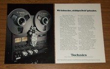 Seltene Werbung vintage TECHNICS RS1506US HiFi 4-Spur-Tonbandgerät 1978