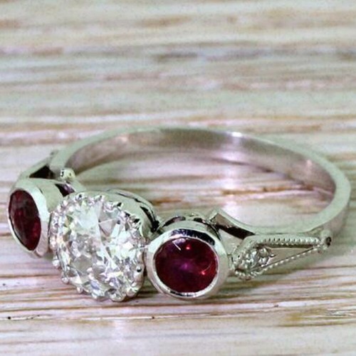 Rubin simulierte diamant - simulierte,