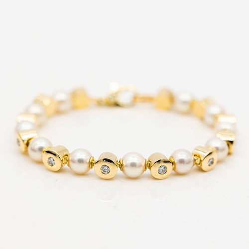 Armband 585 14k - armband, akoya