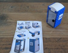 LEGO Dixi-Klo mobile Toilette mit Bauanleitung  Jahrmarkt- Freizeitpark - City