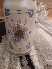Augustiner Stein-Bierkrug, limitierter Jubiläumskrug mit Zinndeckel, keine Besch