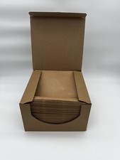 1000 stk. Snacktaschen Hamburgertaschen Dönertüten braun 16 x 16cm ohne Aufdruck