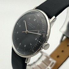 Junghans Max Bill Design Handaufzug 35mm Bauhaus Uhr Edelstahl Germany