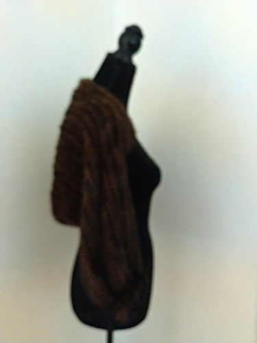 Damen pelz cape bolero braun - pelz,
