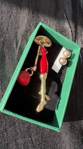 Schmuckset brosche lady in - schmuckset,,