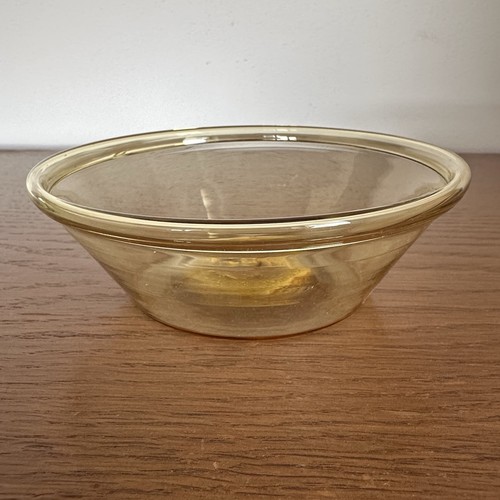Alte gelbglas schale - schale, glas