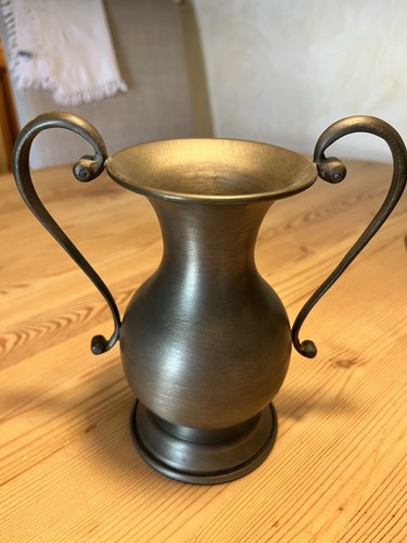 Zinn vase mit punze - vase,