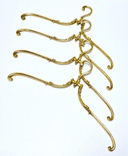 Vintage 4 St. Messing Kleiderbügel - Garderoben Bügel