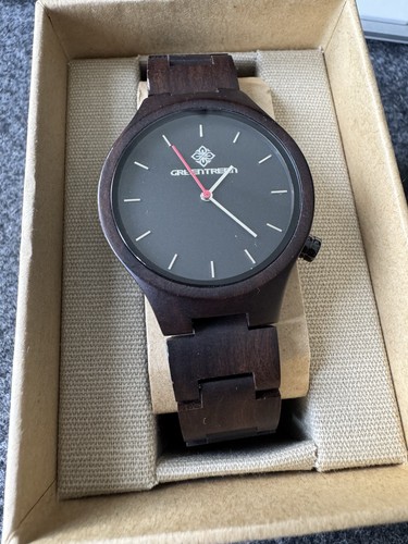 Greentreen natural wood watch - wood,