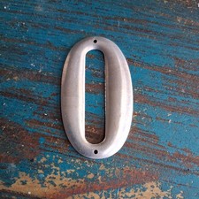 Zahl 0 Metal Aluminium Zahlen